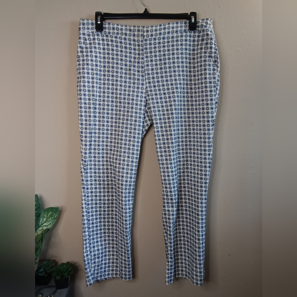 Dana Buchman Geometric Pattern Pants Size 14